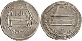 ISLAMIC, 'Abbasid Caliphate. temp. Al-Rashid, AH 170-193 / AD 786-809. Dirham (Silver, 26 mm, 2.90 g, 10 h), al-Rafiqa, AH 189 = AD 804/5. SICA III, -...