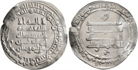 ISLAMIC, 'Abbasid Caliphate. Al-Muqtadir, second reign, AH 296-317 / AD 908-929. Dirham (Silver, 26 mm, 3.11 g, 5 h), citing the caliph al-Muqtadir bi...