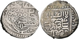 ISLAMIC, Persia (Post-Mongol). Timurids. Timur (Tamerlane), AH 771-807 / AD 1370-1405. Tanka (Silver, 23 mm, 6.42 g), citing Timur Tamerlane and the n...