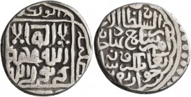 ISLAMIC, Persia (Post-Mongol). Timurids. Shah Rukh I, AH 807-850 / AD 1405-1447. Tanka (Silver, 21 mm, 5.07 g, 2 h), citing Shah Rukh I as Sultan al-'...