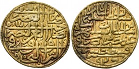 ISLAMIC, Ottoman Empire. Sulayman II Qanuni ('the Lawgiver'), AH 926-974 / AD 1520-1566. Sultani (Gold, 20 mm, 3.52 g, 8 h), Qustantiniya, AH 926 / AD...
