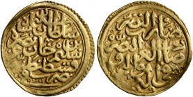 ISLAMIC, Ottoman Empire. Sulayman II Qanuni ('the Lawgiver'), AH 926-974 / AD 1520-1566. Sultani (Gold, 20 mm, 3.52 g, 9 h), Qustantiniya, AH 926 / AD...