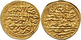 ISLAMIC, Ottoman Empire. Sulayman II Qanuni ('the Lawgiver'), AH 926-974 / AD 1520-1566. Sultani (Gold, 21 mm, 3.52 g, 8 h), Misr, AH 926 / AD 1520. P...