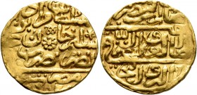 ISLAMIC, Ottoman Empire. Murad III, AH 982-1003 / AD 1574-1595. Sultani (Gold, 19 mm, 3.34 g, 1 h), Misr, AH 982 = AD 1574. Pere 273. Sultan 9641. Nea...