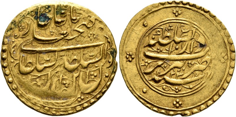 IRAN, Qajars. Fath 'Ali Shah, as Shah, AH 1212-1250 / AD 1797-1834. Toman (Gold,...
