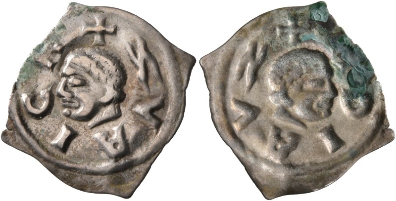 SWITZERLAND. Zürich. Fraumünsterabtei, 13th century. Vierzipfliger Pfennig (Silv...