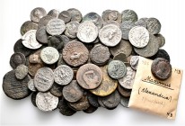 A lot containing 14 silver and 117 bronze coins. Includes: Greek, Roman and Byzantine. Mostly fair to fine, some very fine. LOT SOLD AS IS, NO RETURNS...