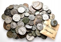 A lot containing 16 silver and 116 bronze coins. Includes: Greek, Roman and Byzantine. Mostly fair to fine, some very fine. LOT SOLD AS IS, NO RETURNS...