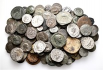 A lot containing 13 silver and 119 bronze coins. Includes: Greek, Roman and Byzantine. Mostly fair to fine, some very fine. LOT SOLD AS IS, NO RETURNS...