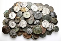 A lot containing 13 silver and 119 bronze coins. Includes: Greek, Roman and Byzantine. Mostly fair to fine, some very fine. LOT SOLD AS IS, NO RETURNS...