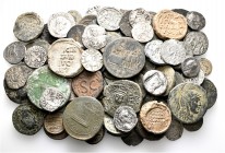 A lot containing 24 silver, 85 bronze coins and 5 lead seals. Includes: Greek, Roman Provincial, Roman Imperial, Byzantine, early Medieval. Fine to ve...