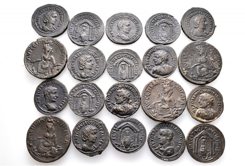 A lot containing 20 bronze coins. All: Nisibis and Singara. About very fine to g...