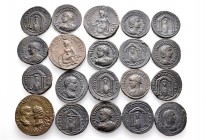 A lot containing 20 bronze coins. All: Nisibis and Singara. About very fine to good very fine. LOT SOLD AS IS, NO RETURNS. 20 items in lot.
