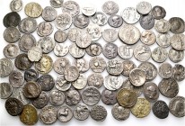 A lot containing 84 silver coins. Includes: Roman Republican and Roman Imperial. Fine to very fine. LOT SOLD AS IS, NO RETURNS. 84 coins in lot.


...