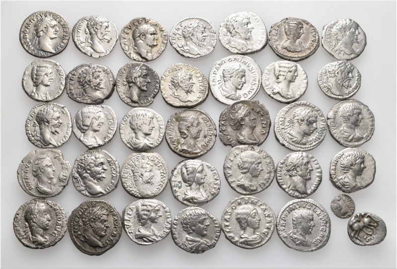 A lot containing 36 silver coins. Includes: Celtic, Roman Imperial and Roman Pro...