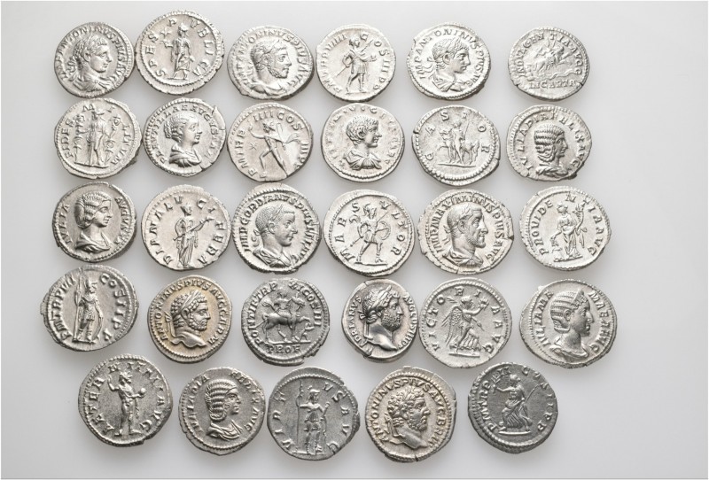 A lot containing 29 silver coins. All: Roman Imperial. Very fine to good very fi...