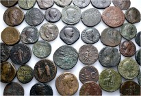 A lot containing 42 bronze coins. All: Roman Imperial. Fine to very fine. LOT SOLD AS IS, NO RETURNS. 42 coins in lot.


From a Swiss collection, f...