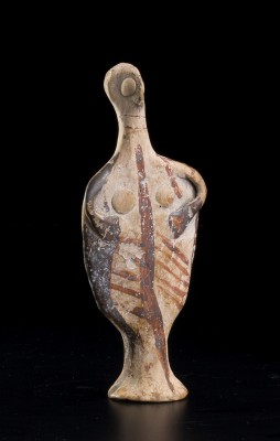 A Mycenean Terracotta standing Goddess of the ‘Phi’ type
ca. 1425 – 1300 BC ; a...