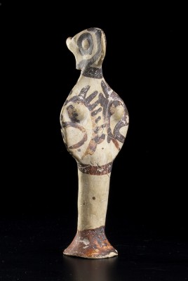 A Mycenean Terracotta standing Goddess of the ‘Phi’ type
ca. 1400 – 1300 BC; al...