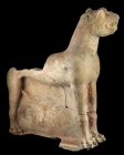 An Etruscan panther
Etruria, 5th – 4th century BC; alt. cm 42; A sculpture in the form of a standing panther, made as a mould and hollow inside. Prob...