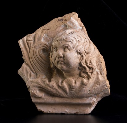 A Roman antefix with Eros
1st century BC - 1st century AD; alt. cm 16; Part of ...