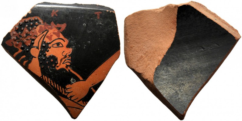 A fragment of a red-figure Attic vase attributable to Epiktetos
ca. 530 – 470 B...
