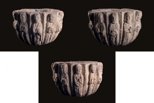 An interesting capital reused as a labrum
Byzantine era, 11th - 12th century; a...