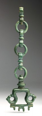 Celtic bronze harness
1st century AD; alt. cm 17,5; With its sinuous design and...
