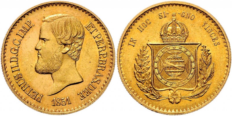 Brasilien Königreich
Pedro II. 1831 - 1889 20000 Reis 1851 Rio de Janeiro. 17,9...