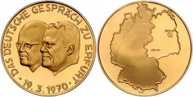 Bundesrepublik Deutschland - seit 1949
 Goldmedaille 1970 auf die Deutschen Gespräche zu Erfurt. München. 35,00g stgl