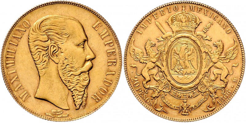 Mexiko Maximilian von Mexiko (Bruder Kaiser Franz Josephs I.) 1864 - 1867
 20 P...