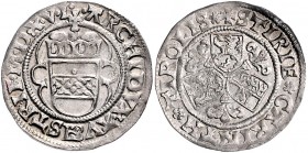 Maximilian I. 1493 - 1519
 1/2 Batzen 1516 Graz. 1,84g. Egg. 19 vz/stgl