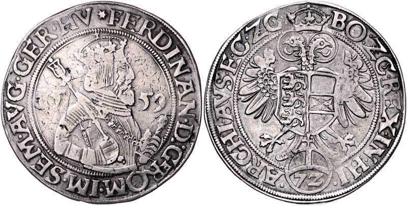Ferdinand I. 1521 - 1564
 Taler 1559 Klagenfurt. 30,82g. MzA. Seite 42, Markl 1...