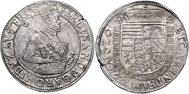 Ferdinand II. als Erzherzog 1592 - 1619
 Taler 1620 posthum. Klagenfurt. 3,48g,...