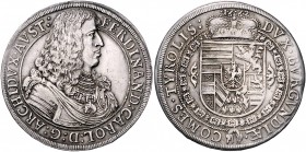 Erzherzog Ferdinand Karl 1632 - 1662
 Taler 1662 Hall. 28,94g. MzA. Seite 161, M./T. 516var. ss/vz
