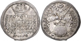 Leopold I. 1657 - 1705
 1/8 Taler o. J. auf die Krönung. 4,34g. Novak IX E 9b vz