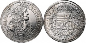 Leopold I. 1657 - 1705
 Taler 1686 Hall. 28,77g. Her. 632, Voglh. 221/II. stgl