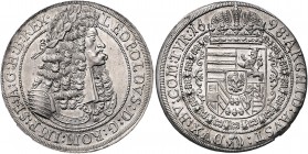 Leopold I. 1657 - 1705
 Taler 1698 Hall. 28,89g. Her. 646 stgl
