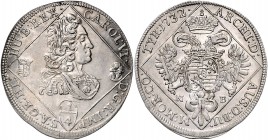 Carl VI. 1712 - 1740
 1/4 Taler 1732 NB Nagybanya. 7,05g. Her. 618 stgl