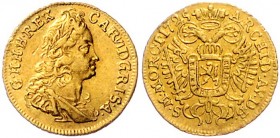 Carl VI. 1712 - 1740
 1/4 Dukat 1725 Prag. 0,86g. Her. 239 vz