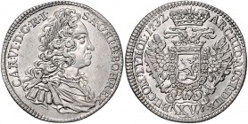 Carl VI. 1712 - 1740
 XV Kreuzer 1732 Prag. 6,39g. Her. 639 vz