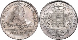 Maria Theresia 1740 - 1780
 30 Kreuzer 1776 für Gallizien. Wien. 9,36g. Her. 779, Eyp. 234 stgl