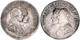 Franz I. 1804 - 1835
 Silbermedaille o. Jahr einseitiger Probe-Abschlag ? , von C. Wurschbauer.F. Wien. 1,34g vz