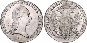 Franz I. 1804 - 1835
 1/2 Taler 1819 A Wien. 14,08g. Fr. 220 stgl