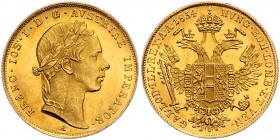 Franz Joseph I. 1848 - 1916
 Dukat 1854 A Wien. 3,48g. Fr. 1169 vz