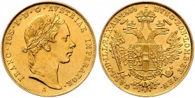 Franz Joseph I. 1848 - 1916
 Dukat 1856 A Wien. 3,46g. Fr. 1178 f.vz/vz