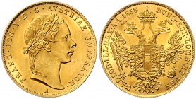 Franz Joseph I. 1848 - 1916
 Dukat 1858 A Wien. 3,50g. Fr. 1186 f.stgl