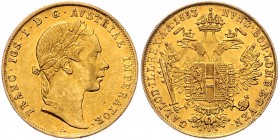 Franz Joseph I. 1848 - 1916
 Dukat 1863 A Wien. 3,48g. Fr. 1207 ss