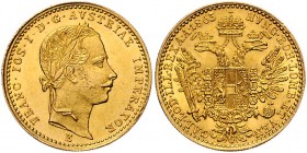 Franz Joseph I. 1848 - 1916
 Dukat 1865 E Karlsburg. 3,50g. Fr. 1217 vz