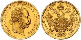 Franz Joseph I. 1848 - 1916
 Dukat 1877 Wien. 3,50g. Fr. 1236 vz